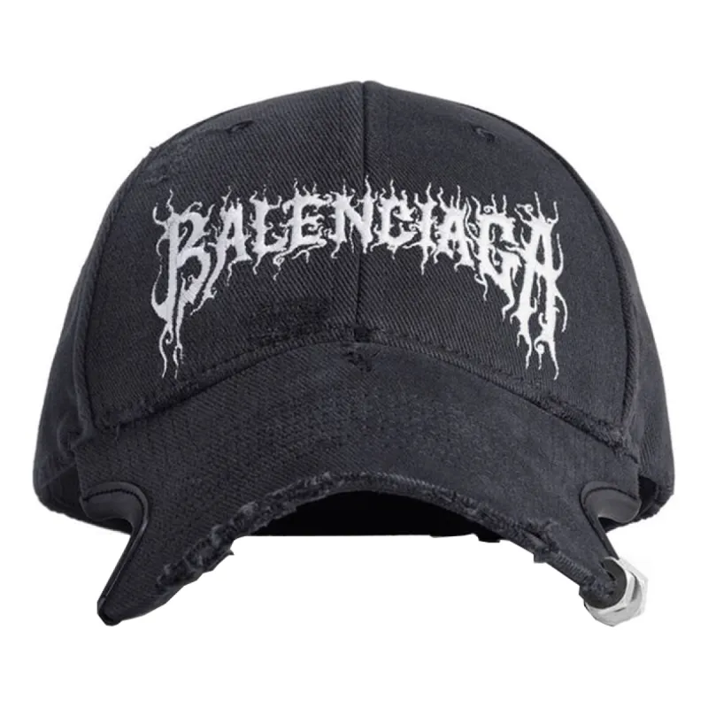 Balenciaga Diy Metal Outline Cap 'Black' 771963410B21702 sold by KicksCrew