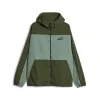 PUMA Oversized Hooded Windbreaker Jacket 'Olive Green' 675387-31 sold by KicksCrew