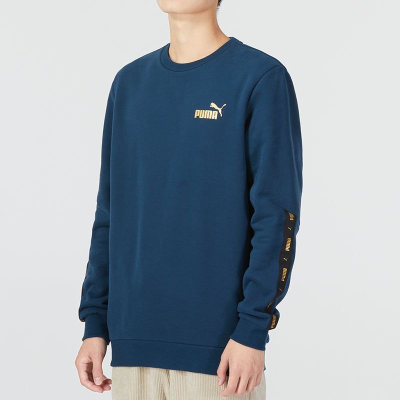 PUMA Ess Metallic Logo Sweater 'Navy' 674346-73 sold by KicksCrew product image thumbnail 3
