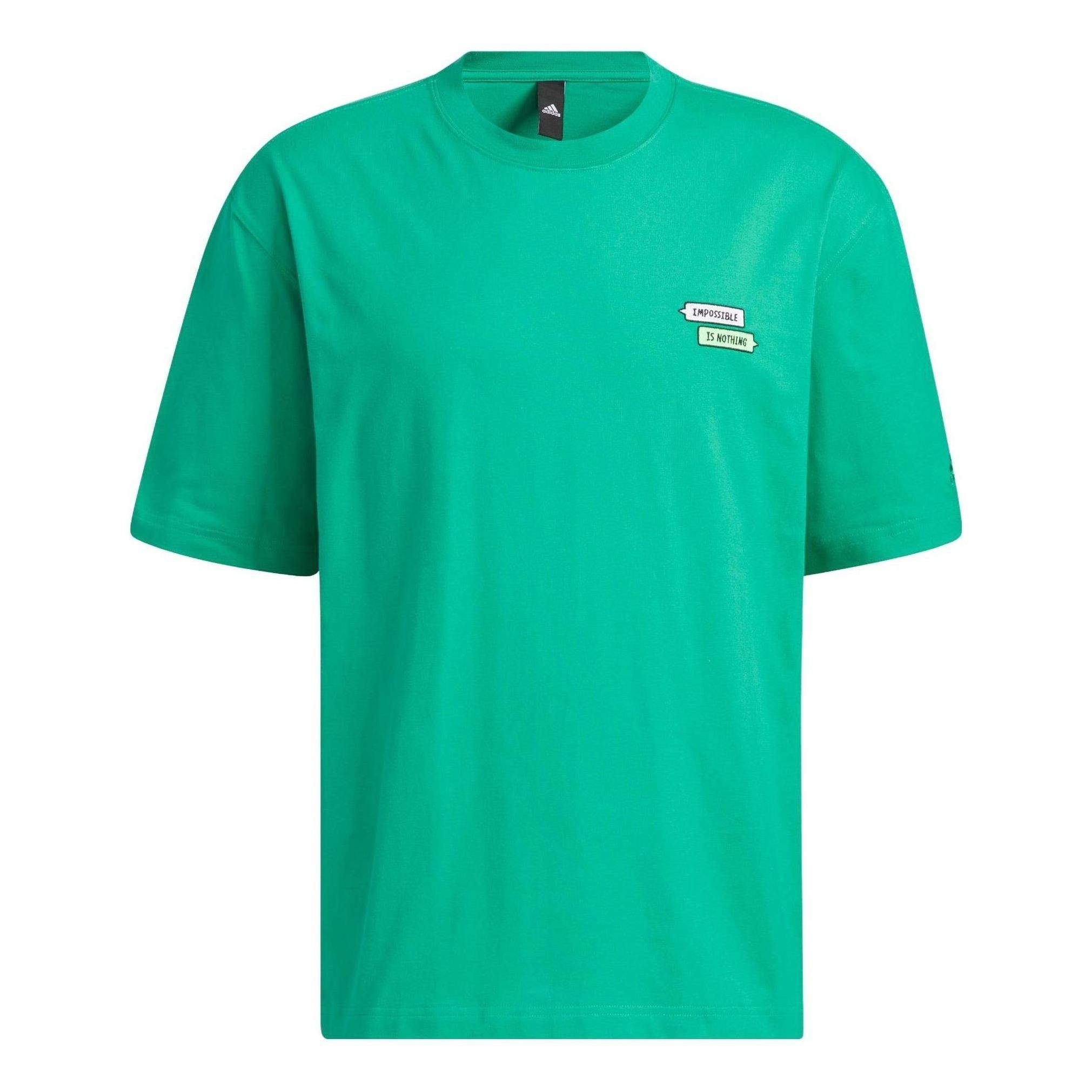 Adidas Graphic Embossed T-Shirts 'Green' IA8178 sold by KicksCrew