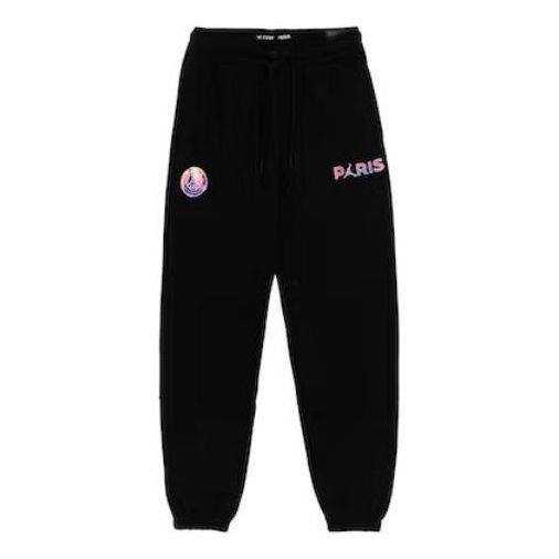 Air Jordan x Paris Saint-Germain Fleece Pants 'Black' CZ0818-010 sold by KicksCrew