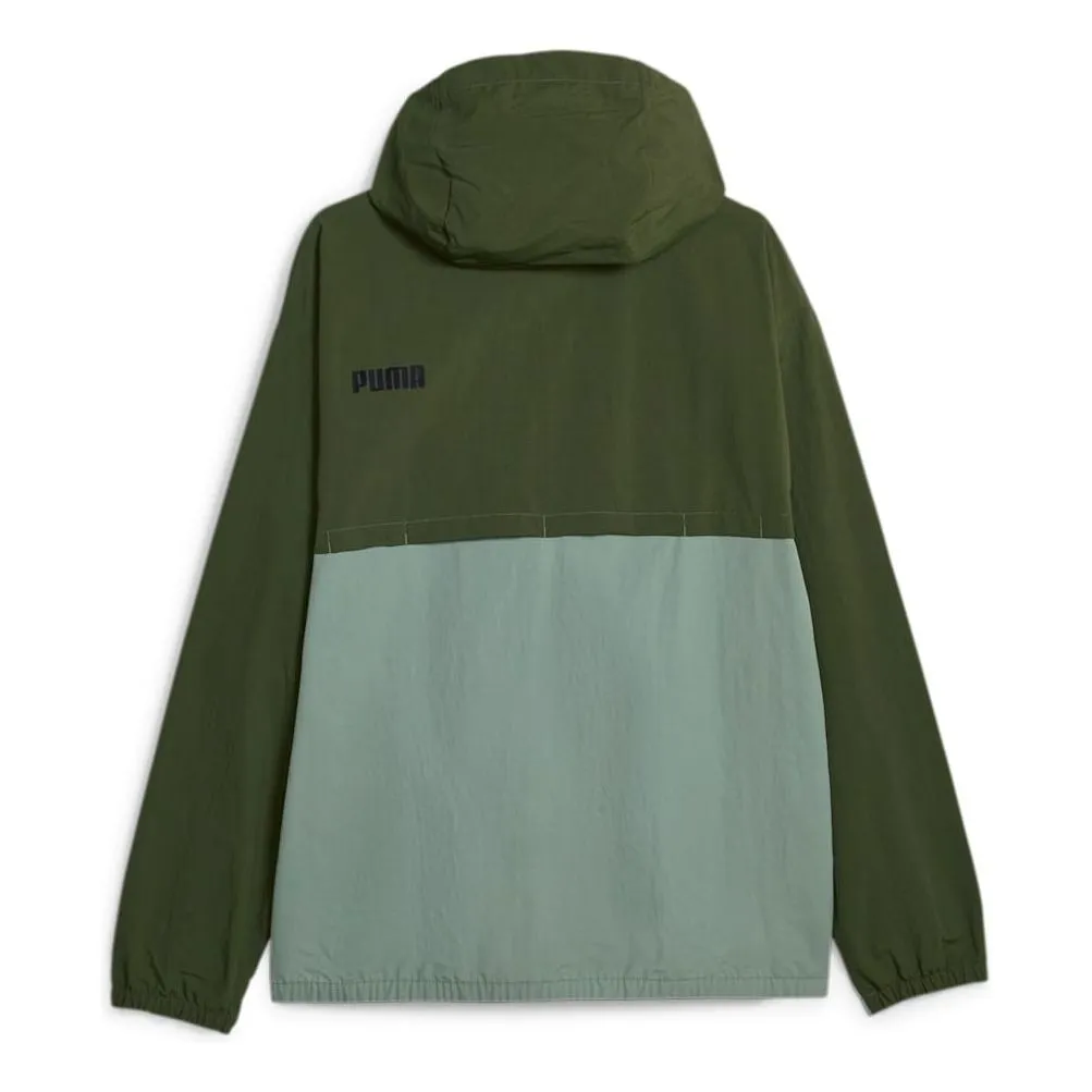 PUMA Oversized Hooded Windbreaker Jacket 'Olive Green' 675387-31 sold by KicksCrew product image thumbnail 2