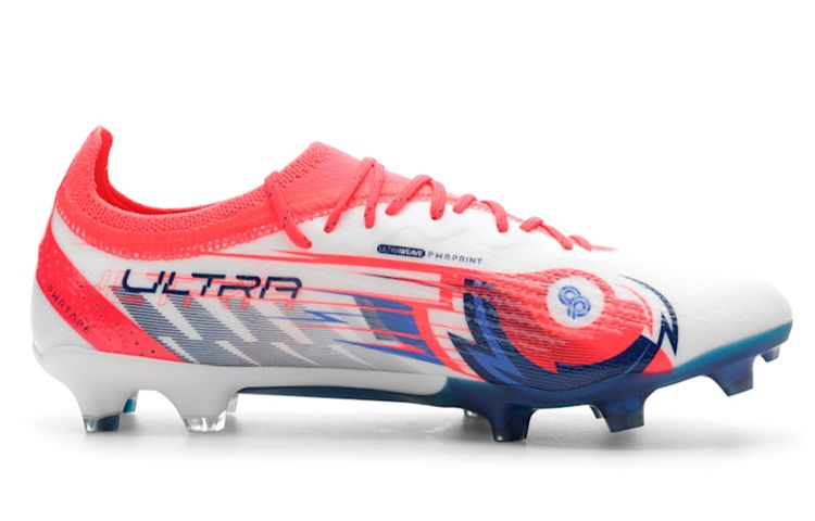 Puma Ultra Ultimate FG AG x Christian Pulisic 'White Blazing Blue' 107320-01 sold by KicksCrew product image thumbnail 2