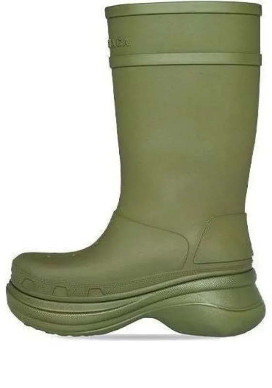 Crocs x Balenciaga Boots 'Army Green' 677384W1S8E3195 sold by KicksCrew