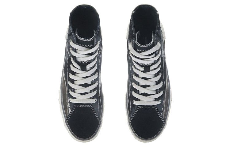 (WMNS) Li-Ning Lifestyle High Top Skate Shoes 'Black White' AETR002-1 sold by KicksCrew product image thumbnail 4