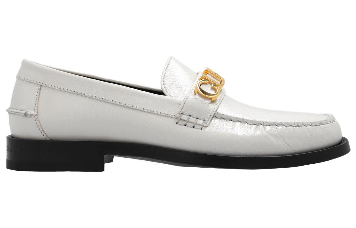 (WMNS) Gucci Loafer with Metal Gucci logo 'White' 700036-D3V00-9022 sold by KicksCrew product image thumbnail 2