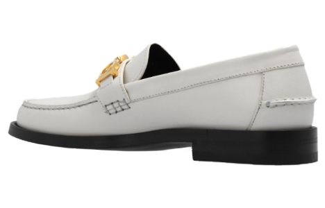(WMNS) Gucci Loafer with Metal Gucci logo 'White' 700036-D3V00-9022 sold by KicksCrew