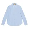 Gucci Striped Cotton Shirt With Pocket 'Blue White' 703396-ZAI4C-4421 sold by KicksCrew