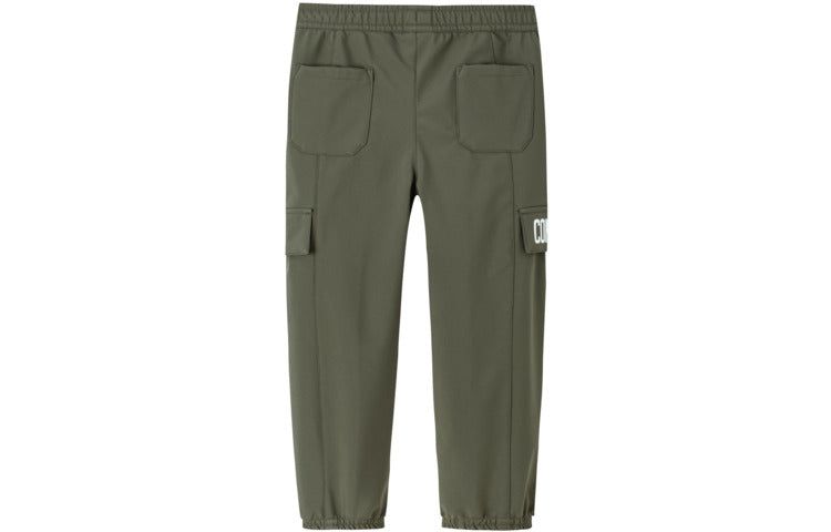 (GS) Converse Solid Color Elastic Waist Pants 'Olive Green' CV2312128GS-001 sold by KicksCrew product image thumbnail 2