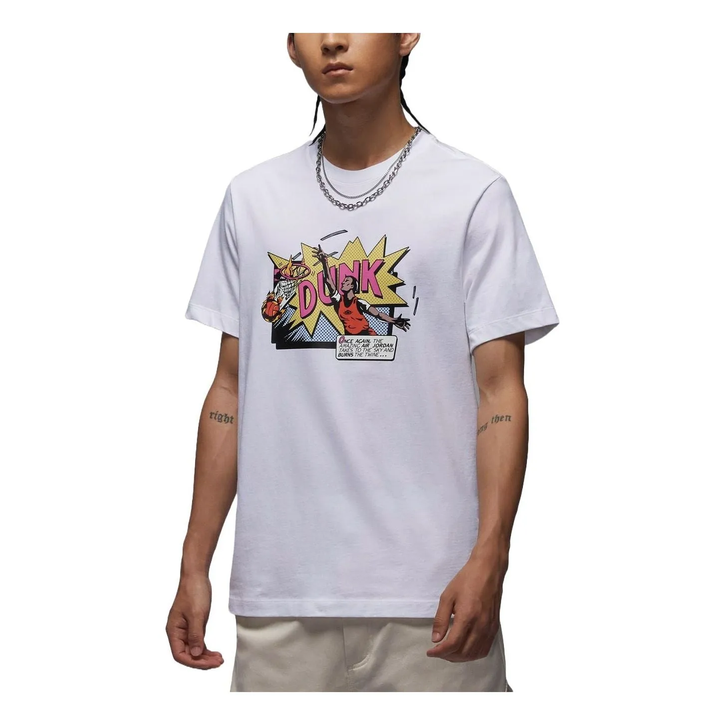 Air Jordan Graphic T-Shirt Asia Sizing 'White' FZ1940-100 sold by KicksCrew