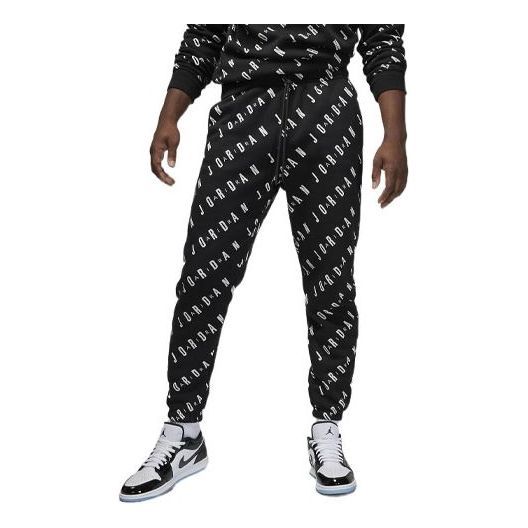 Air Jordan Essentials Graphic Fleece Trousers 'Black' DV7646-010 sold by KicksCrew
