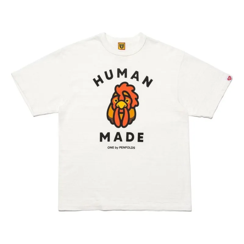 HUMAN MADE x One By Penfolds Rooster T-shirt 'White' XX25TE020 sold by KicksCrew