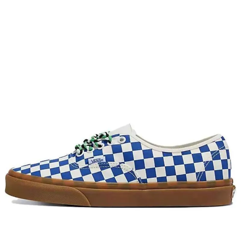 Vans Authentic Checkerboard Shoes 'Blue White Gum' VN0009PVY6Z sold by KicksCrew