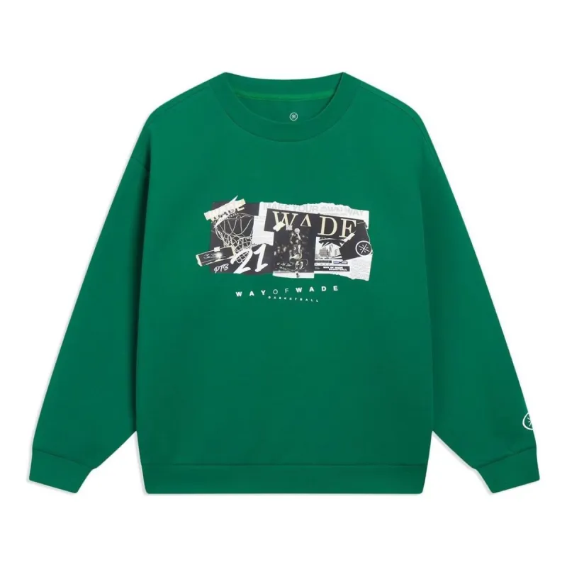 Li-Ning Way Of Wade Photo Graphic Sweatshirt 'Green' AWDT147-7 sold by KicksCrew
