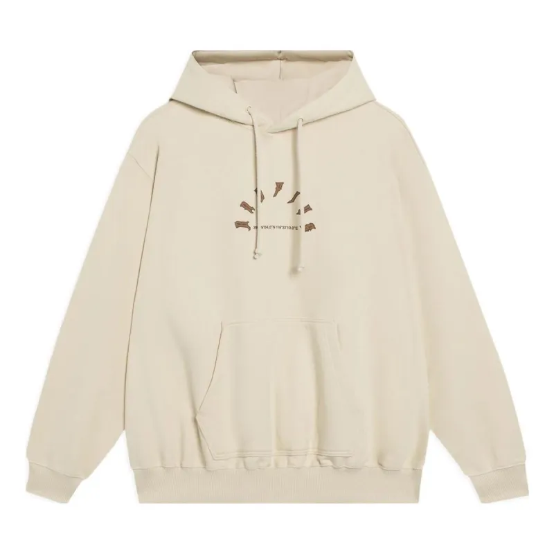 Li-Ning BadFive Cartoon Graphic Hoodie 'Light Brown' AWDT091-6 sold by KicksCrew