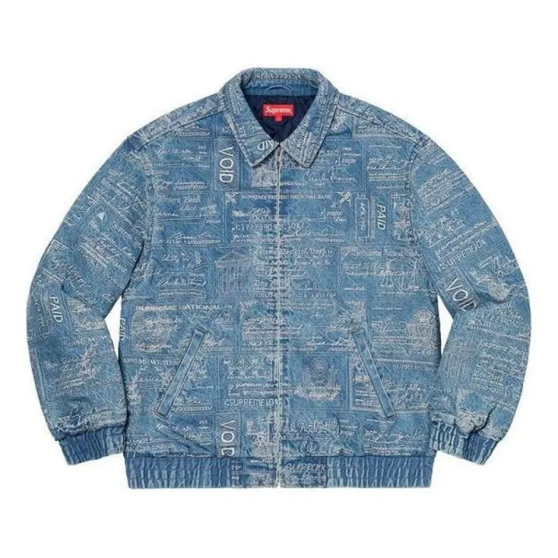 Supreme Checks Embroidered Denim Jacket 'Teal' SUP-SS20-452 sold by KicksCrew