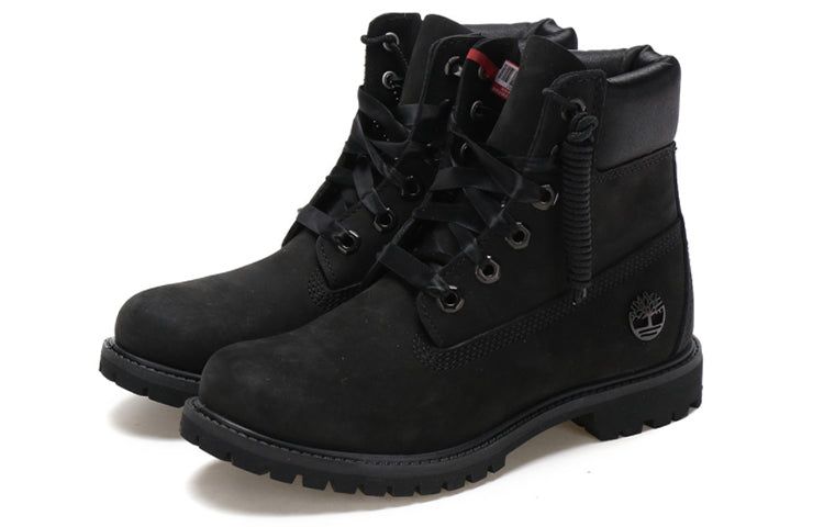 (WMNS) Timberland 6 Inch Premium Red tag Boots 'Black Nubuck' A1TJQ sold by KicksCrew product image thumbnail 4