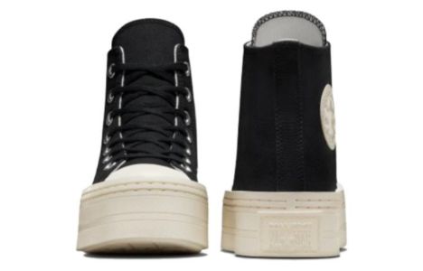 (WMNS) Converse Chuck Taylor All Star Modern Lift Platform Canvas 'Black Egret' A06141C sold by KicksCrew
