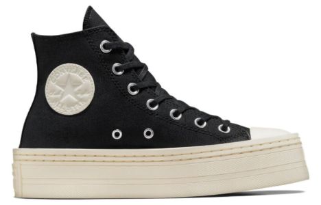 (WMNS) Converse Chuck Taylor All Star Modern Lift Platform Canvas 'Black Egret' A06141C sold by KicksCrew