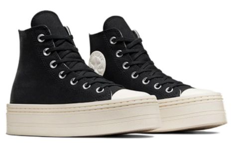 (WMNS) Converse Chuck Taylor All Star Modern Lift Platform Canvas 'Black Egret' A06141C sold by KicksCrew