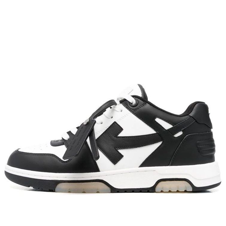 Off-White Out Of Office Low-Top Sneakers 'White Black' OMIA189C99LEA0011004 sold by KicksCrew