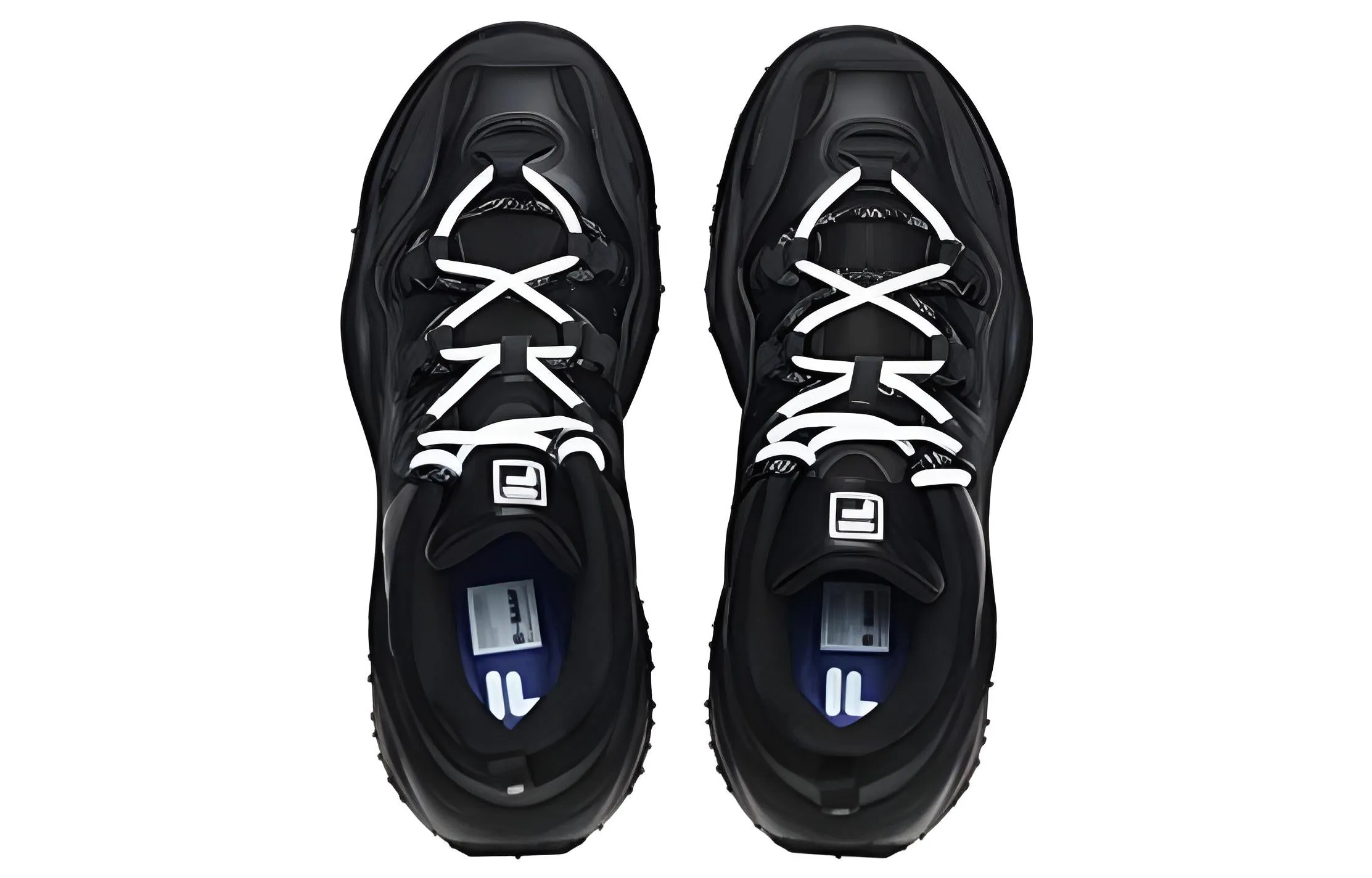 (WMNS) FILA FUSION QD96 Athletic Shoes 'Black White' T12W241201FBK sold by KicksCrew product image thumbnail 3