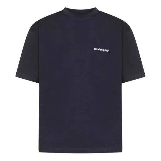 Balenciaga BB Corporate T-shirt Medium Fit 'Navy' 612966TJV873967 sold by KicksCrew