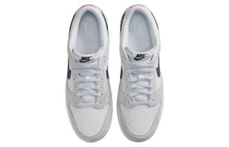 Nike Dunk Low 'Mini Swoosh - White Grey Navy Aqua' FJ4227-001 sold by KicksCrew