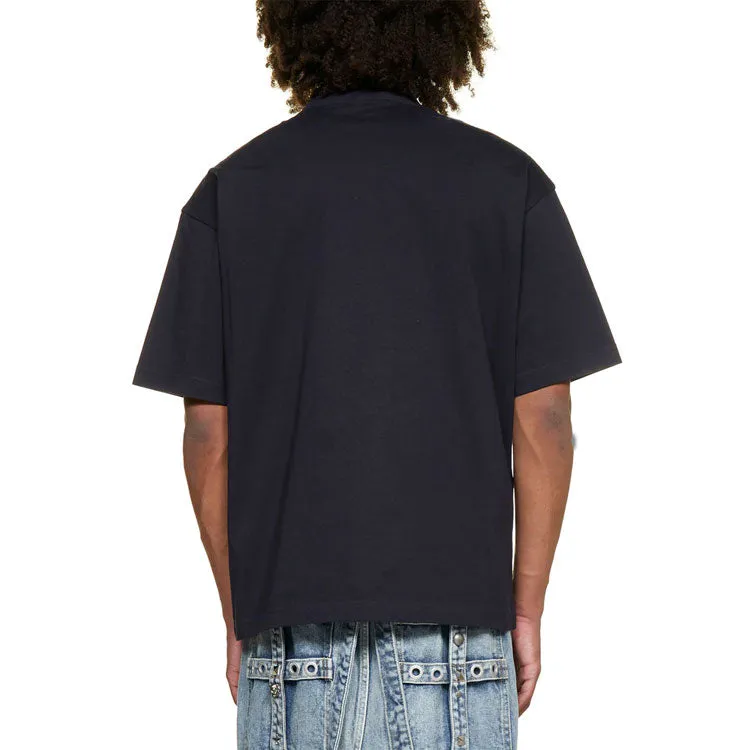 Balenciaga BB Corporate T-shirt Medium Fit 'Navy' 612966TJV873967 sold by KicksCrew product image thumbnail 4