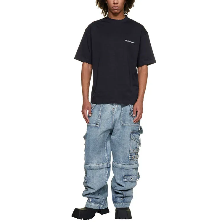 Balenciaga BB Corporate T-shirt Medium Fit 'Navy' 612966TJV873967 sold by KicksCrew product image thumbnail 2