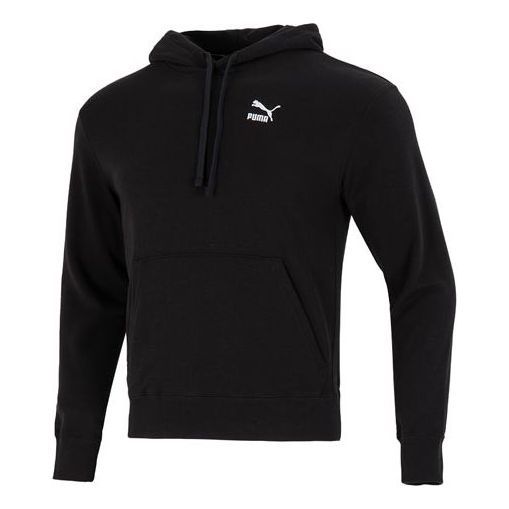 Puma Classics Small Logo Training Hoodie 'Black' 537849-01 sold by KicksCrew