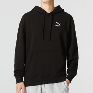 Puma Classics Small Logo Training Hoodie 'Black' 537849-01 sold by KicksCrew