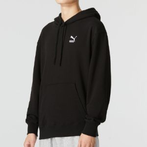 Puma Classics Small Logo Training Hoodie 'Black' 537849-01 sold by KicksCrew