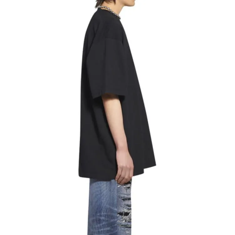 Balenciaga Pride T-Shirt Boxy Fit 'Black' 651795TLV931000 sold by KicksCrew product image thumbnail 5