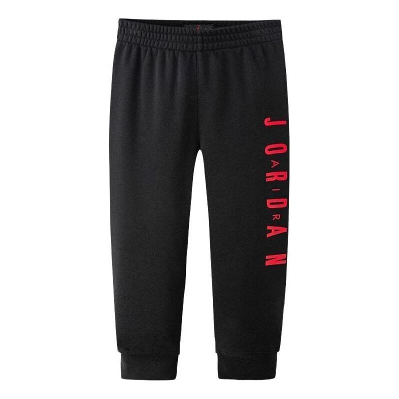 (PS) Air Jordan Fleece Joggers 'Black Red' JD2012139PS-001 sold by KicksCrew