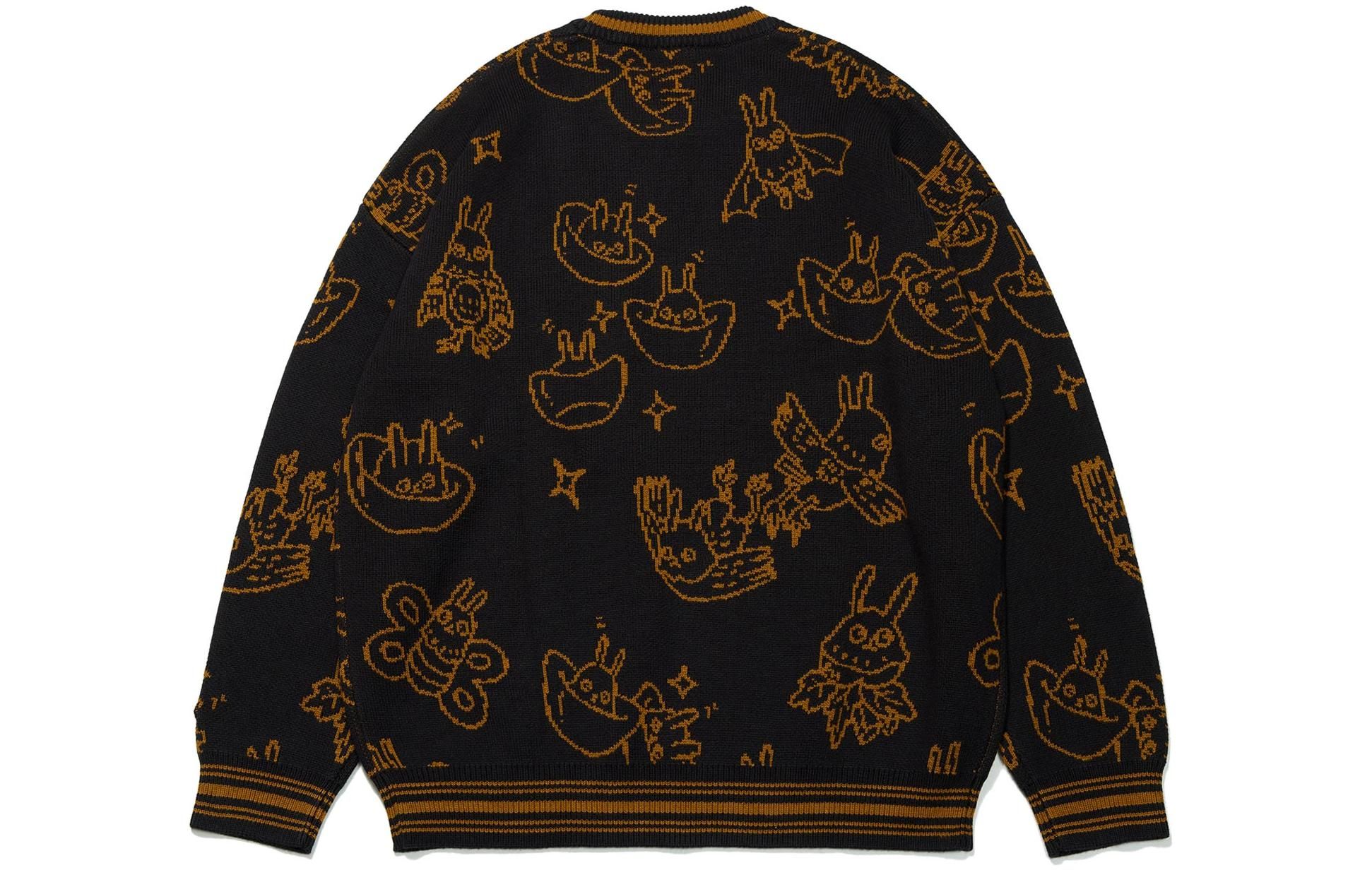 Li-Ning Rijindoujin All-Over Print Sweater 'Black Brown' AMBT007-2 sold by KicksCrew product image thumbnail 2