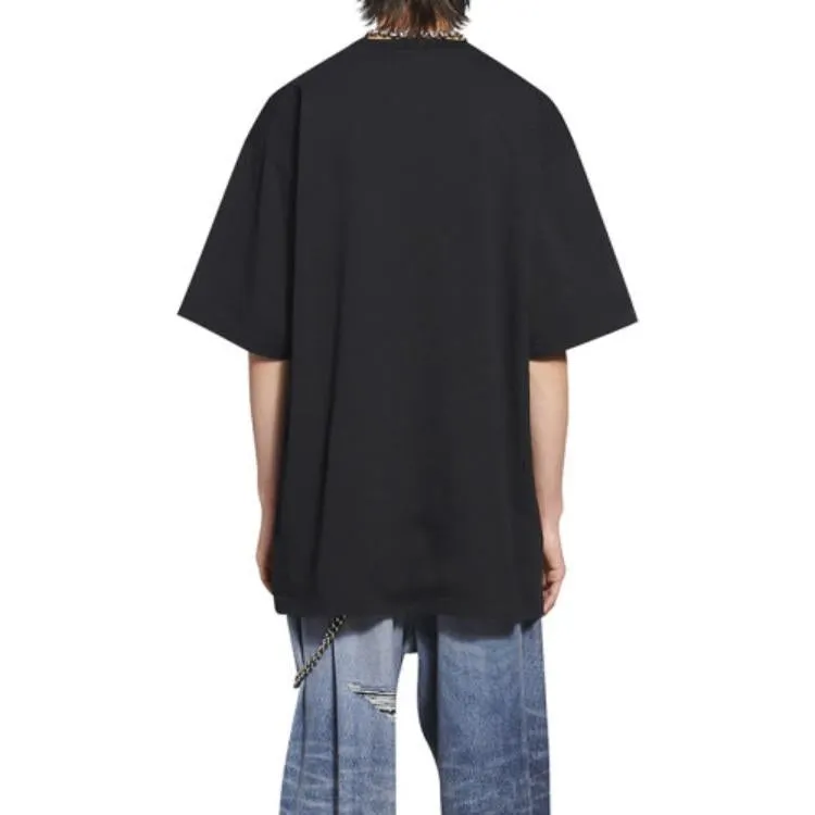 Balenciaga Pride T-Shirt Boxy Fit 'Black' 651795TLV931000 sold by KicksCrew product image thumbnail 4