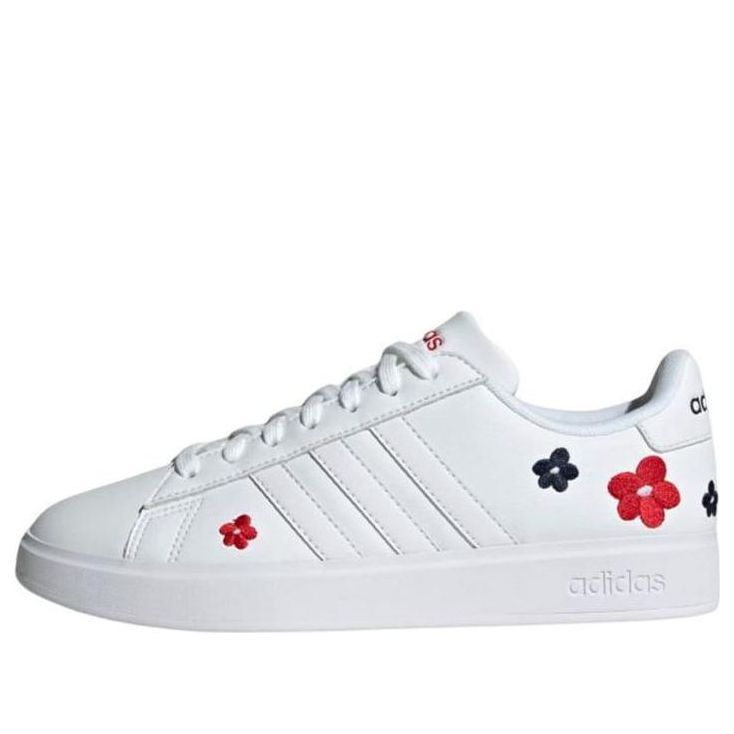 (WMNS) Adidas Grand Court Cloudfoam 'Floral Embroidery' HP9416 sold by KicksCrew