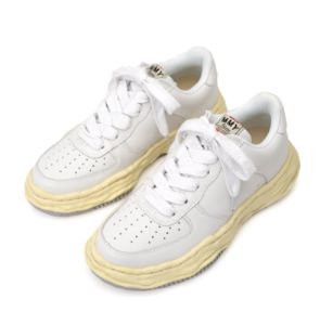 Maison MIHARA YASUHIRO WAYNE VL OG Sole Leather Low-top Sneaker 'White' A09FW730-WHT sold by KicksCrew
