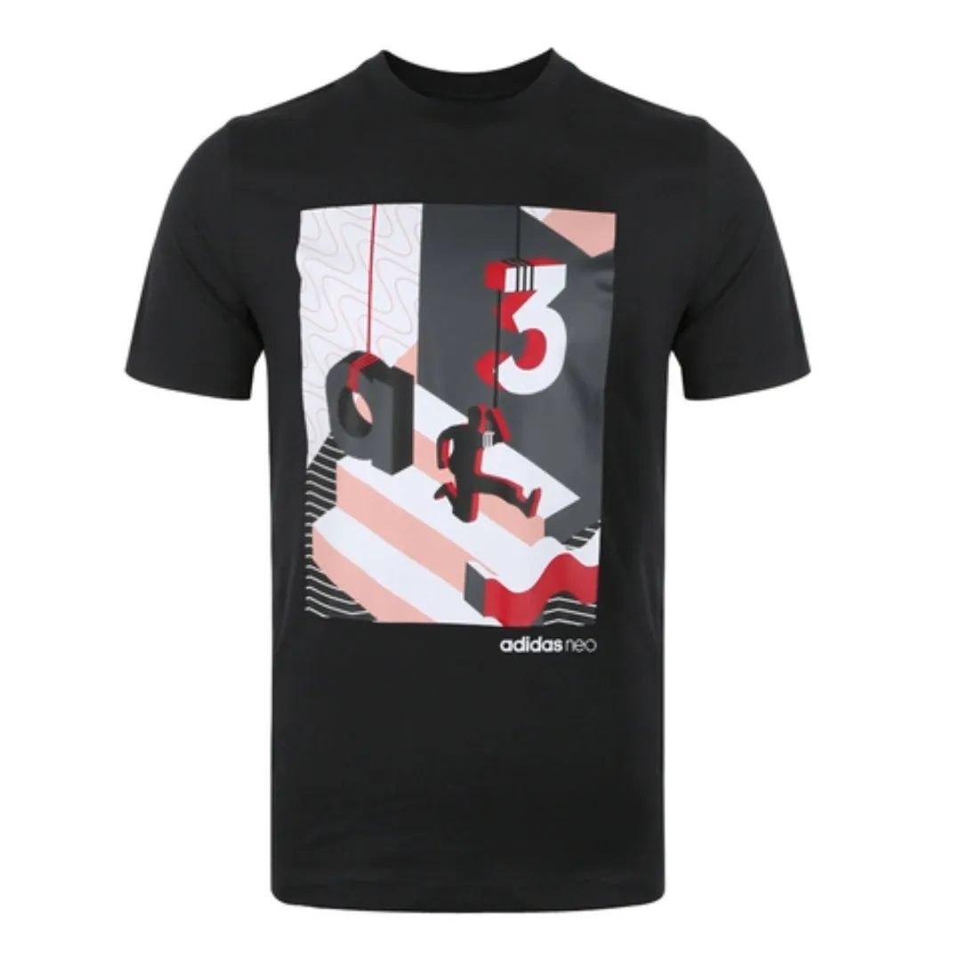adidas CS RIS T-Shirt 'Black White' EJ7064 sold by KicksCrew