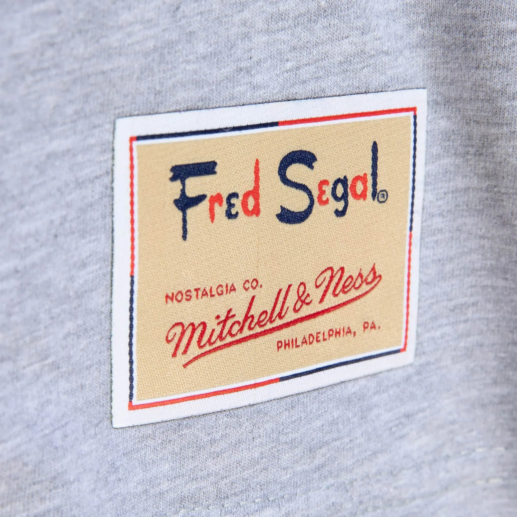 Mitchell & Ness x Fred Segal Echo Park Track T-shirt 'Grey' BMTRDD20071-MNNWHIT sold by KicksCrew product image thumbnail 4