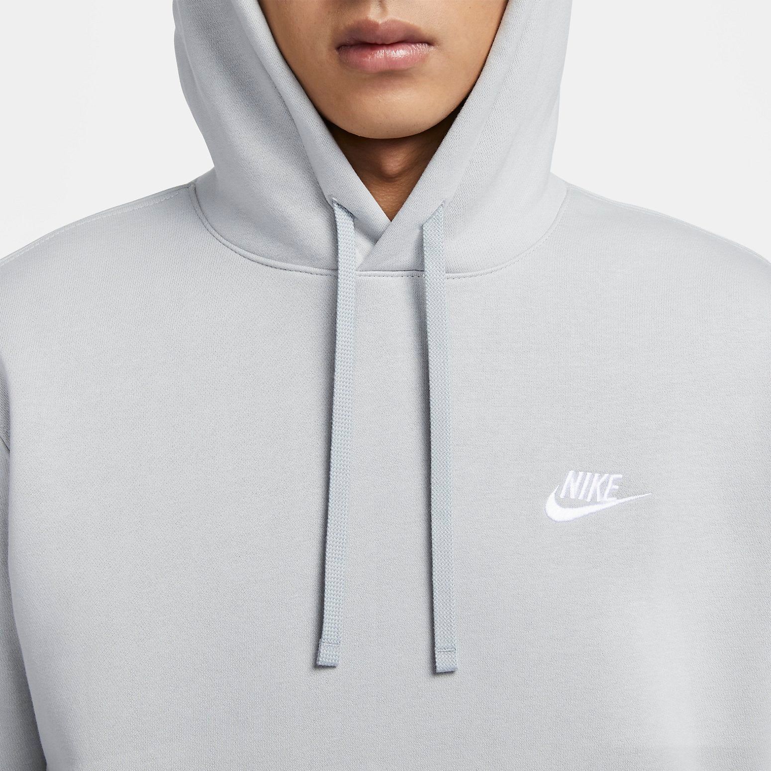 Nike Sportswear Club Fleece Pullover Hoodie 'Grey' BV2655-077 sold by KicksCrew product image thumbnail 2