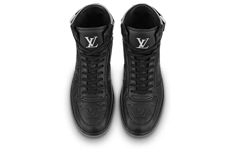 LOUIS VUITTON Rivoli Ankle Sneakers 'Black Monogram with Silver' 1A8V7U sold by KicksCrew product image thumbnail 2