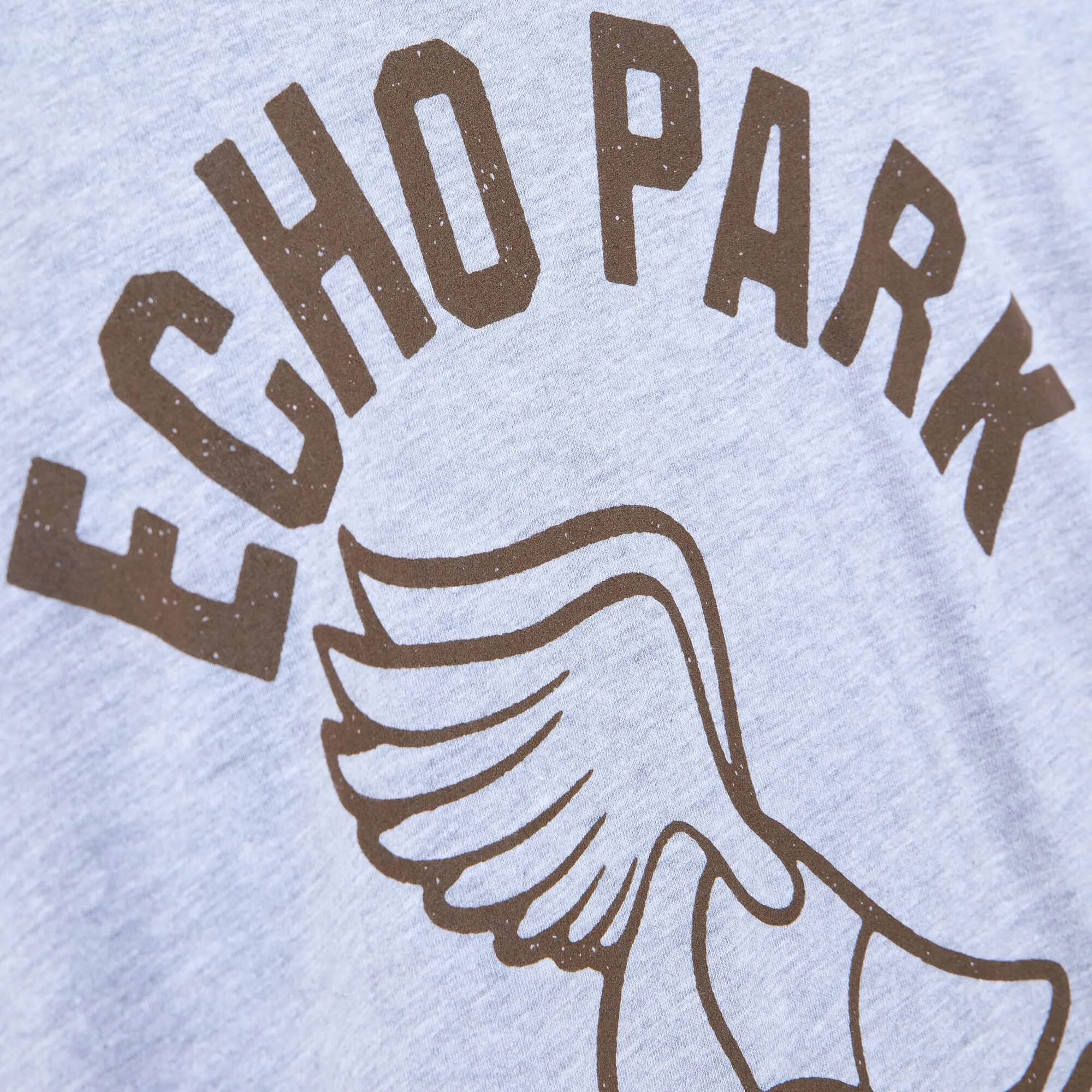 Mitchell & Ness x Fred Segal Echo Park Track T-shirt 'Grey' BMTRDD20071-MNNWHIT sold by KicksCrew product image thumbnail 3