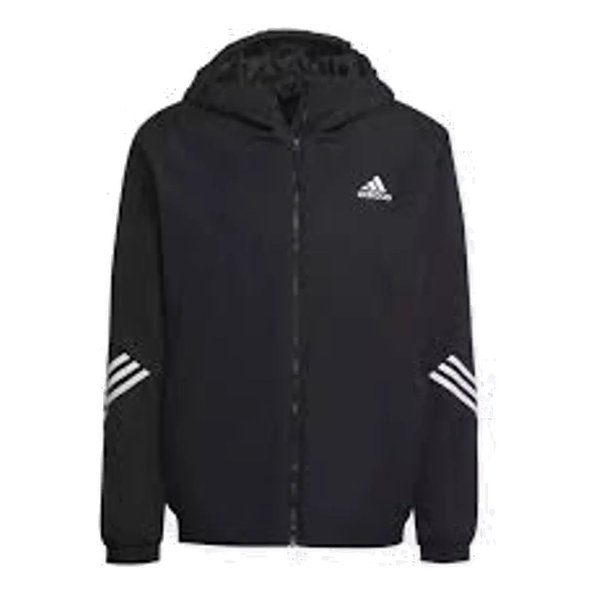 adidas Back to Sport Hooded Jacket 'Black White' HG6010 sold by KicksCrew
