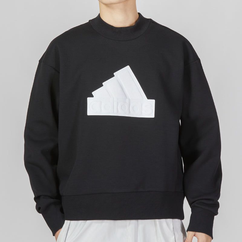 adidas Future Icons Badge of Sport Crew Sweatshirt 'Black' IC3740 sold by KicksCrew product image thumbnail 3