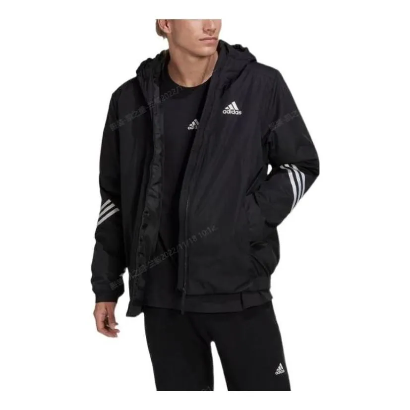 adidas Back to Sport Hooded Jacket 'Black White' HG6010 sold by KicksCrew product image thumbnail 2