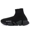 (WMNS) Balenciaga Speed 2.0 Sneakers 'Black Shiny Knit with Black Sole Unit' 636833W2AF31000 sold by KicksCrew