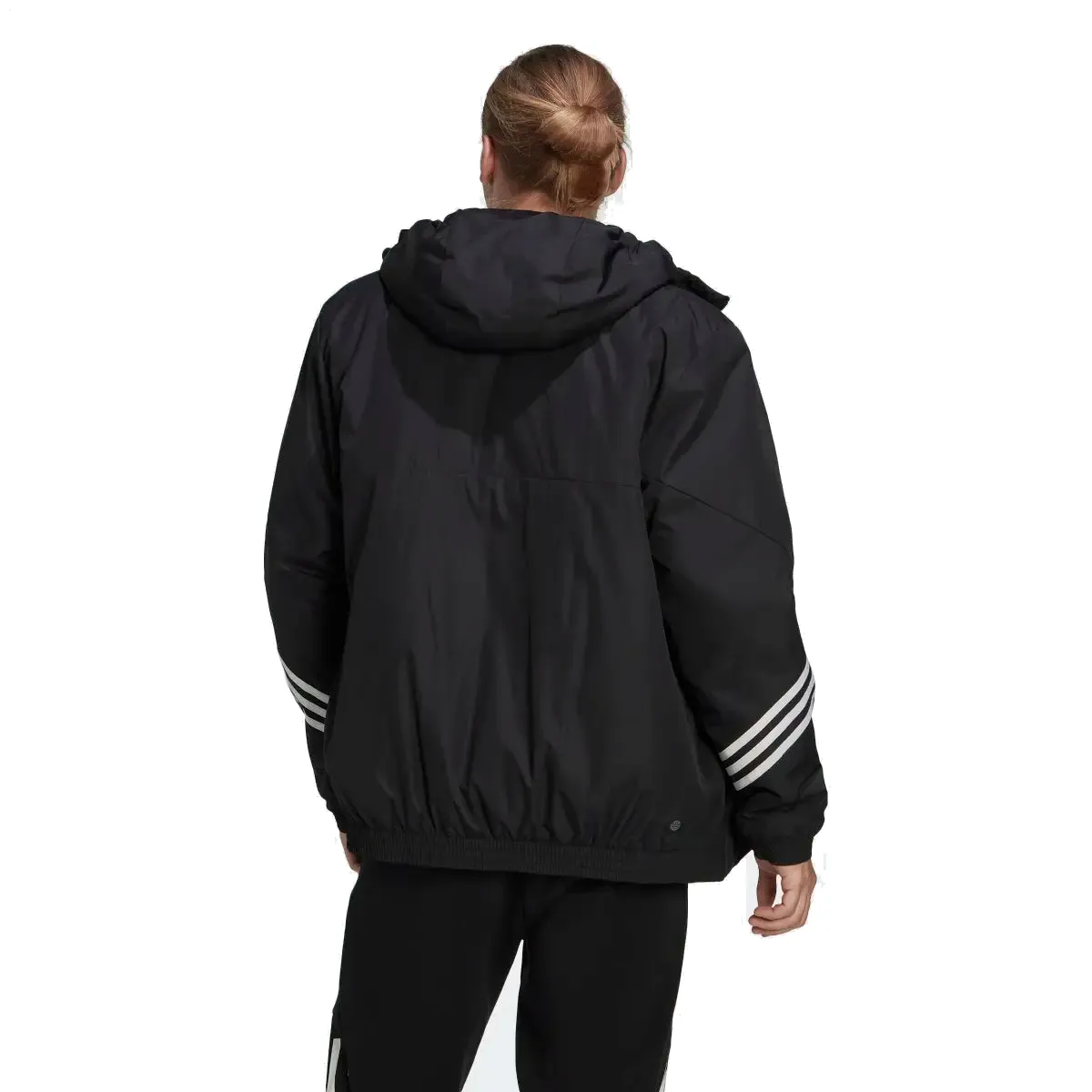 adidas Back to Sport Hooded Jacket 'Black White' HG6010 sold by KicksCrew product image thumbnail 3