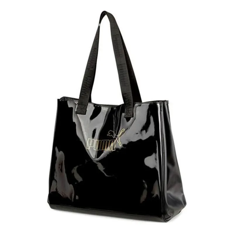 (WMNS) Puma Core Up L Tote Bag 'Black' 077919-01 sold by KicksCrew
